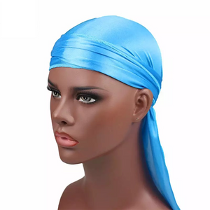 Lake Blue Silky Satin Deluxe Durag