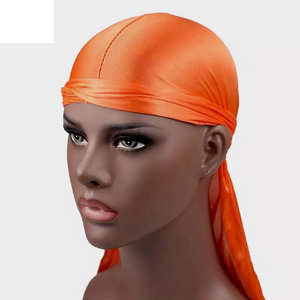 Orange Silky Satin Deluxe Durag