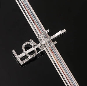 LOVE Diamante Hair Slide