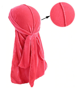 Hot Pink Velvet Deluxe Durag