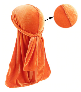 Orange Velvet Deluxe Durag